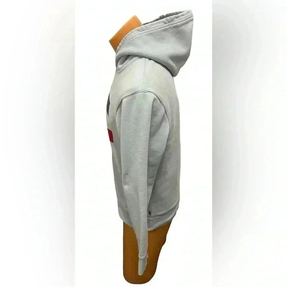 Levis Hoodie Mens Medium Blue Pullover Hooded Sweatshirt Logo Spell Out Pocket - Picture 4 of 9